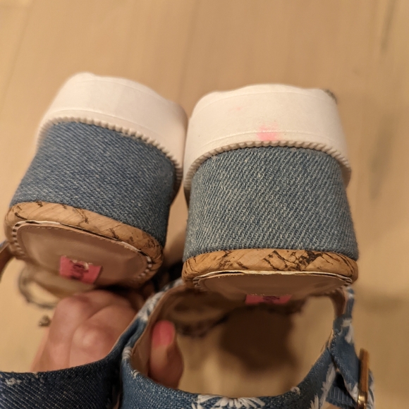 Floral Cork Platform Sandals - Picture 9 of 14